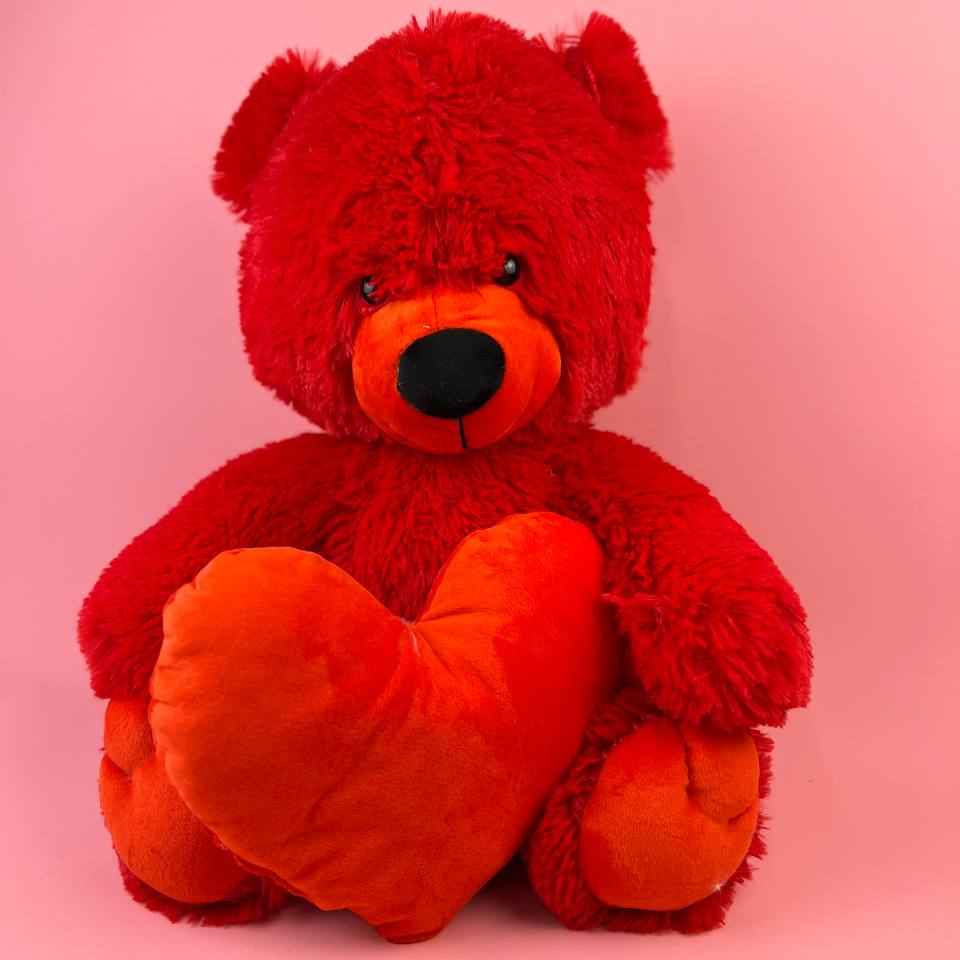 Ведмедик Тедді червоний