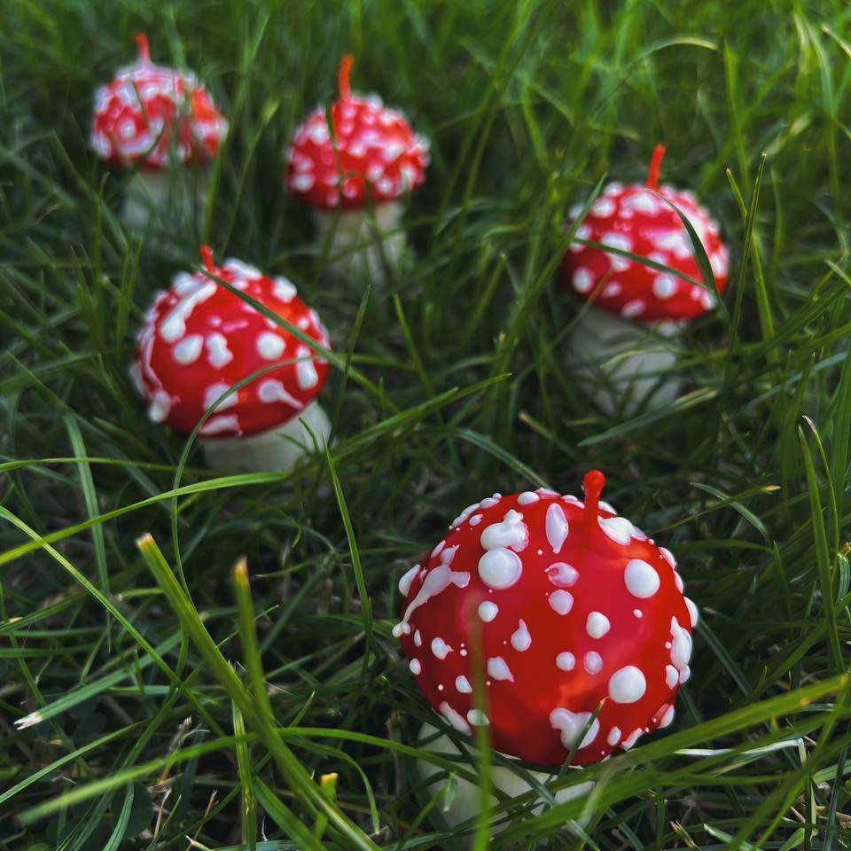 Свічка мухомор міні