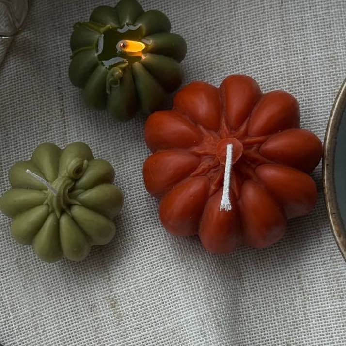 Свіча гарбуз міні