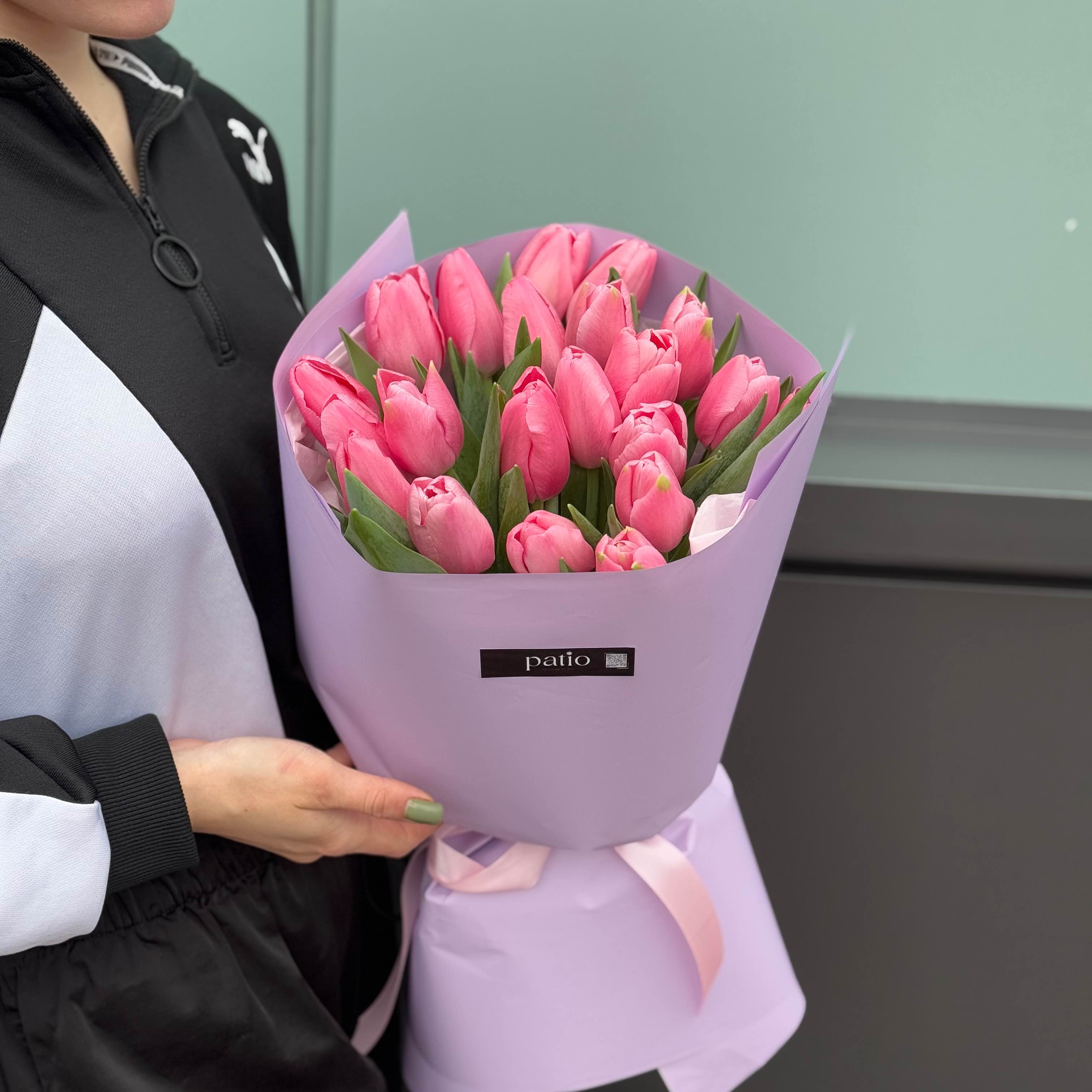 Букет 21 тюльпан