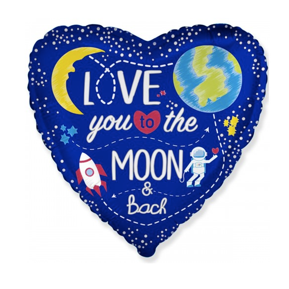 № 1039 Кулька фольга To the moon and back