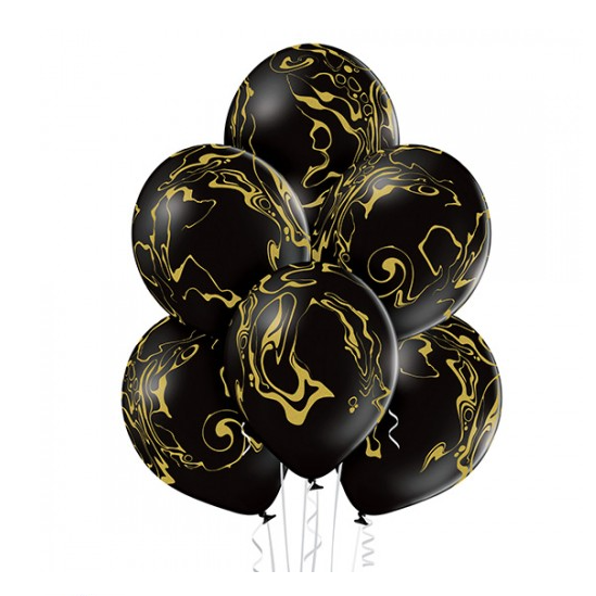 #2004 Кулька чорна мармур