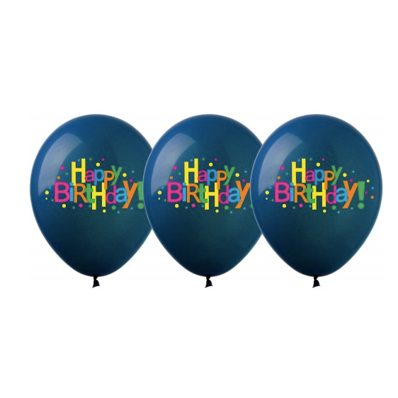 #2035 Кулька латекс Happy Birthday