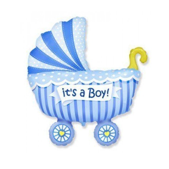 Коляска дитяча блакитна