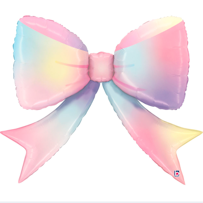 Бантик рожевий градієнт #3113