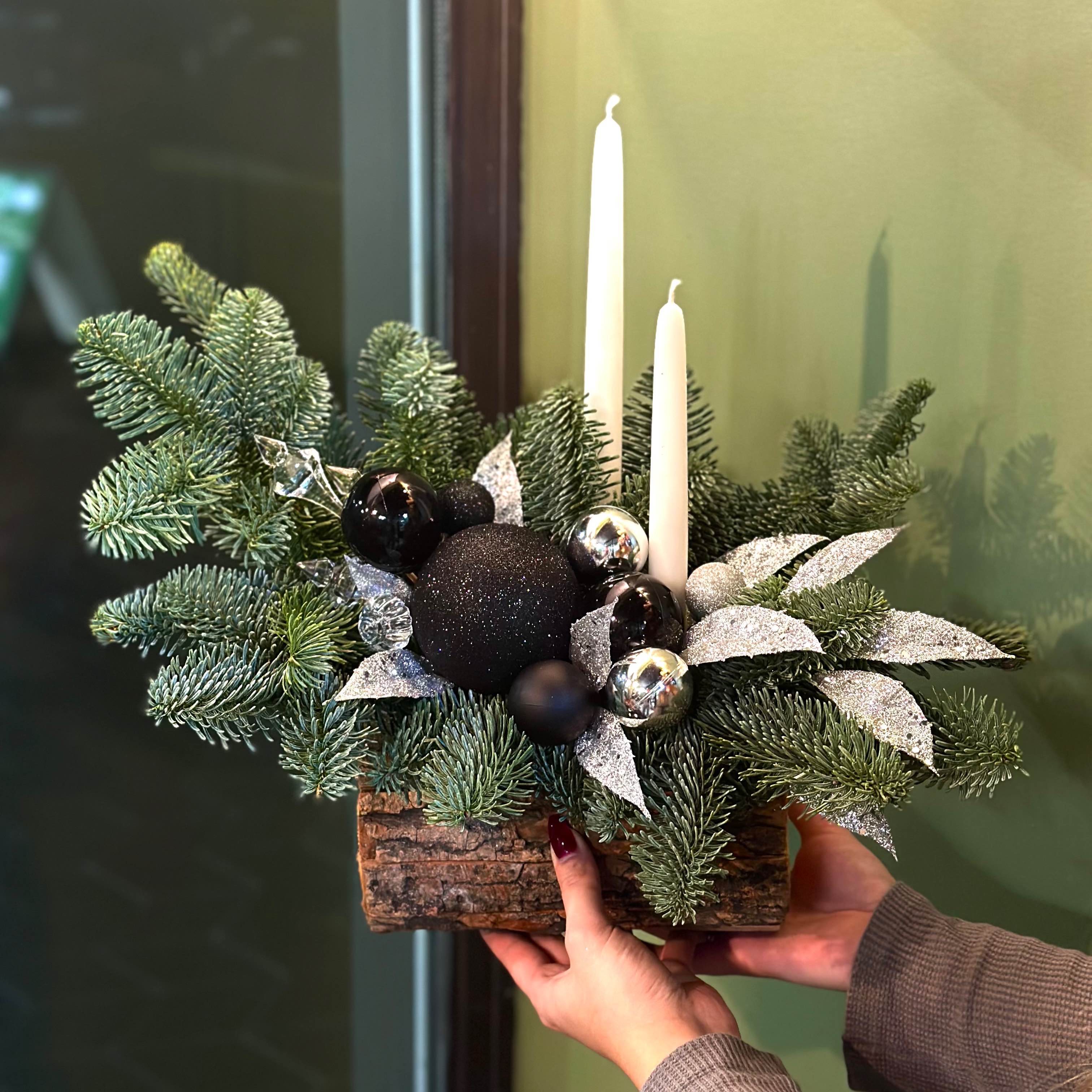 Новорічна композиція Срібло