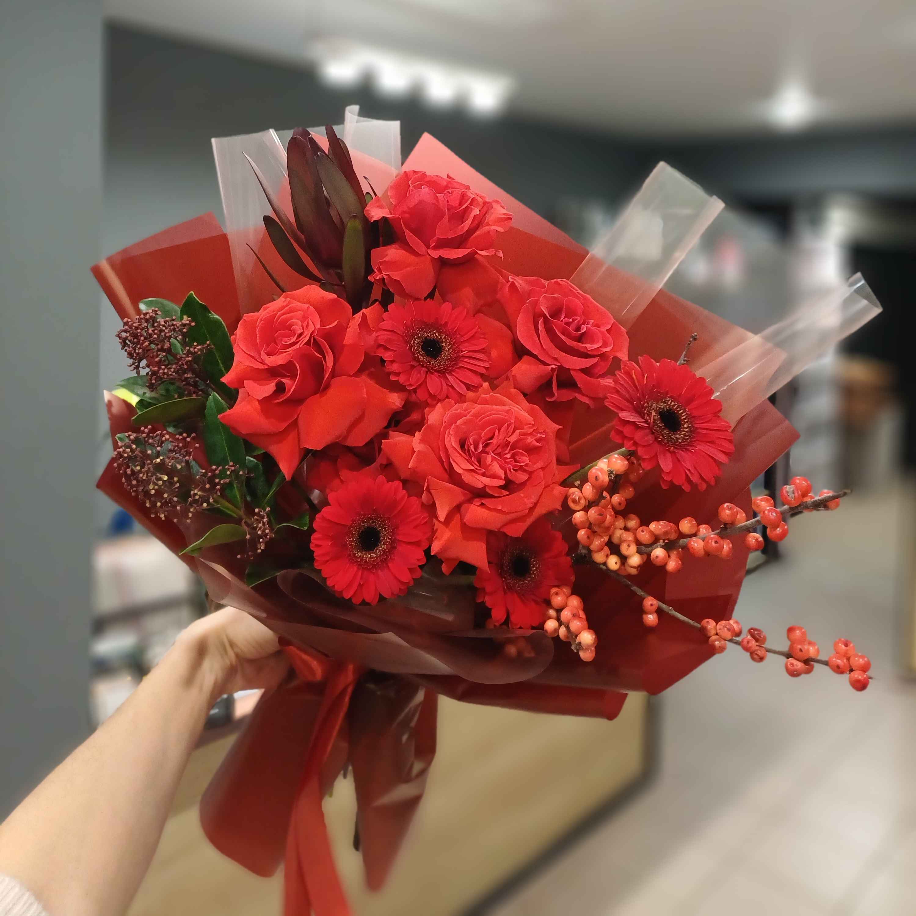 Букет Вогонь кохання #5674