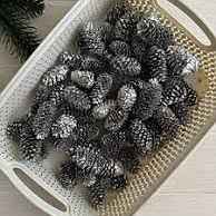 Декор НР шишка в глітері