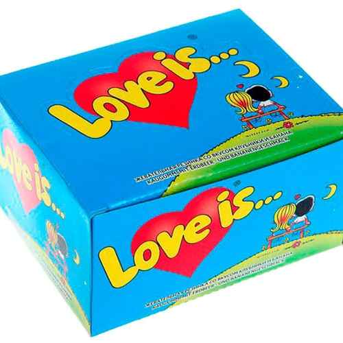 Жвачка Love Is оригинал Турция ( 100 шт в блоке)