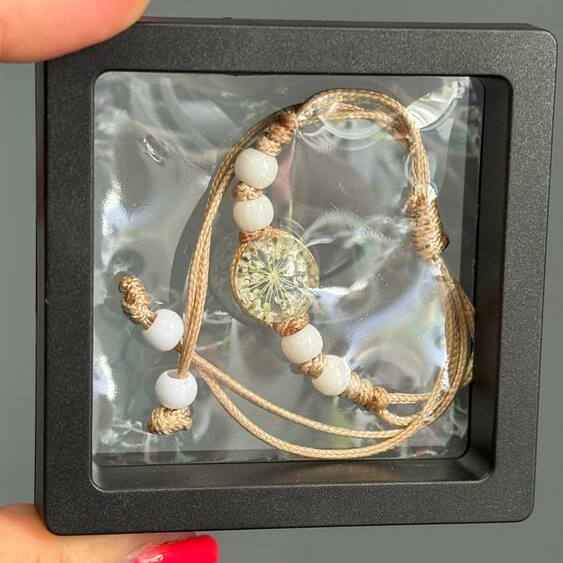 Браслет Одуванчик натуральный (регулируется на любой размер руки)