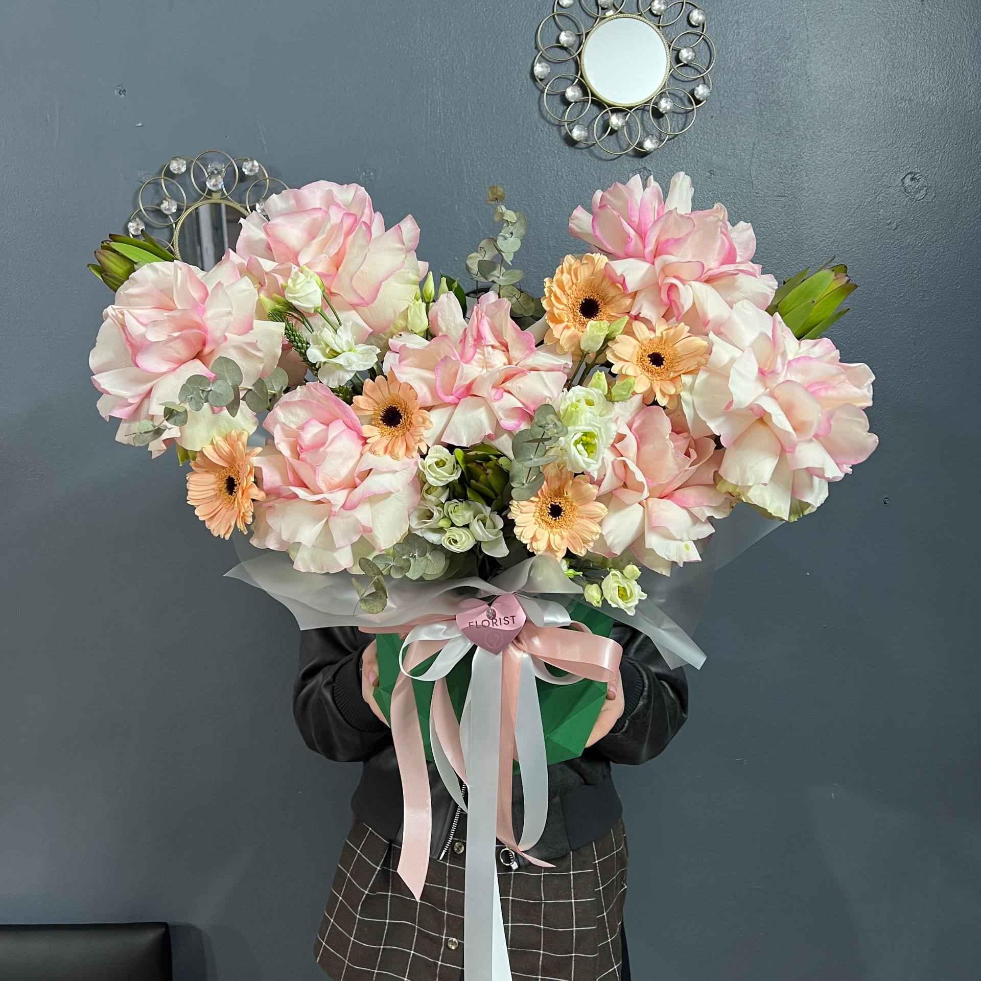 Сборная коробка с французкой розой