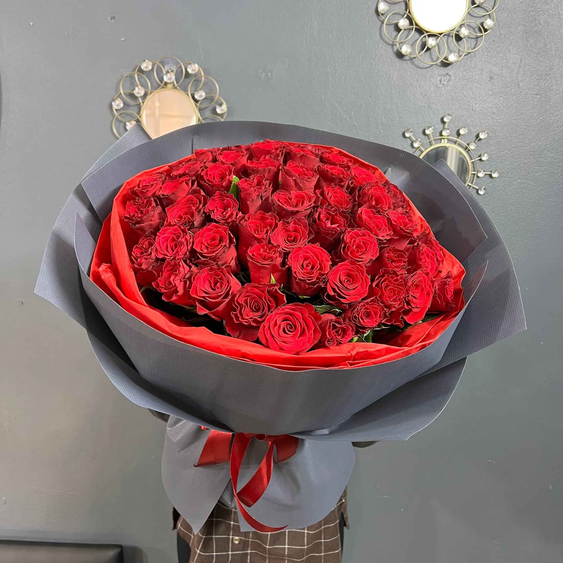 Букет 51 красная роза